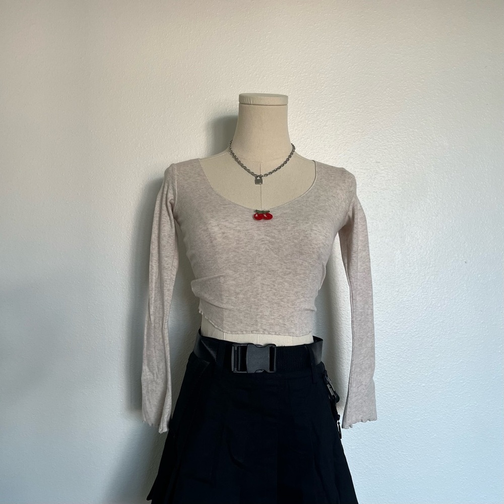 Cream Dolls Kill Sugar Thrillz crop top with cherries